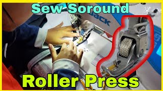 Roller press sigerneedle sewing soround [upl. by Niwred486]