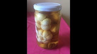 طرز تهیه سیرترشیtarze tahiye sir torshi  how to make pickled garlic [upl. by Aggappe]