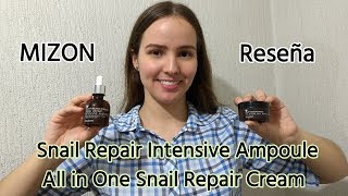 MIZON Snail Repair Intensive Ampoule  Reseña [upl. by Axe]