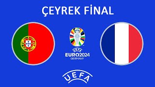 PES 2017  UEFA EURO 2024  ÇEYREK FİNAL  Portekiz 🇵🇹🆚🇫🇷 Fransa  euro2024 [upl. by Fee347]