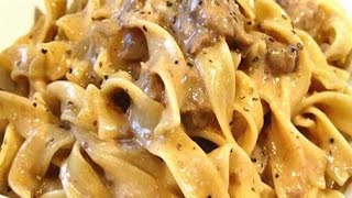 Beef Stroganoff Crockpot Budget [upl. by Anileba503]