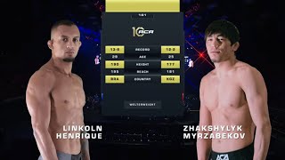 Линкольн Энрике vs Жакшылык Мырзабеков  Lincoln Henrique vs Jakshylyk Myrzabekov  ACA 181 [upl. by Acimehs]