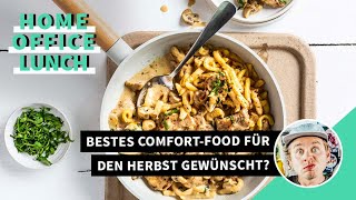 ComfortFood Herbstedition Schnitzelpfanne mit Spätzle und Champignons I FOODBOOM [upl. by Annaoy]