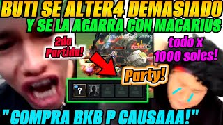 🌴🔥LO PARCHARON A MACARIUS😱BUTI SE DESCONOCE Y SE LA AGARR4 CON ÉL EN PARTY🔥 [upl. by Tavish]