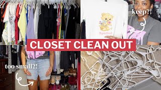 Closet Clean Out 2024  Declutter and Organize My Closet With Me 👚 [upl. by Colvert926]