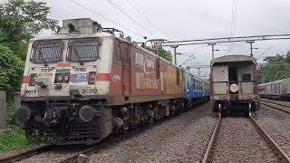 12052 Madgaon Mumbai CSMT Janshatabdi Express Departing Karmali Railway Station [upl. by Nunes]