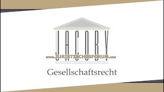 Gesellschaftsrecht 034054 Geschäftsführung und Vertretung Vorschau [upl. by Reggis]