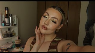 GOLD GLITTER MAKEUP INSPIRED BY PERRIES TEARS MUSIC VIDEO MAKEUP [upl. by Eniamraj]