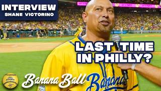 Shane Victorino talks Banana Ball Playing for the Savannah Bananas and SOLD OUT Phillies Stadium [upl. by Carlick62]