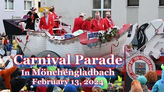 KarnevalszugCarneval Parade In Mönchengladbach  February 13 2024 [upl. by Plunkett]