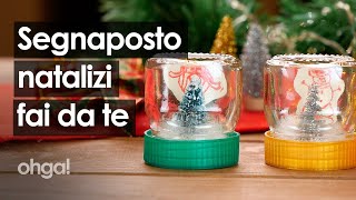 Segnaposto natalizio fai da te il lavoretto di upcycle per la sera di Natale [upl. by Ayahsey]