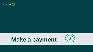 Suncorp App How to make a payment [upl. by Sirovart]