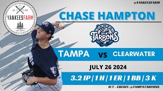 Chase Hampton Vs Clearwater Threshers 72624 Rehab [upl. by Aneeuqahs355]