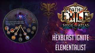 Path of Exile 317 Hexblast Ignite Elementalist  Archnemesis Starter Build [upl. by Spears]