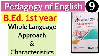 Whole Language Approach pedagogy of Englishbed mdu english [upl. by Attenra]