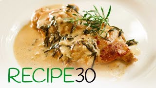 Chicken tarragon with prosciutto in a cream sauce [upl. by Leahcimdivad]