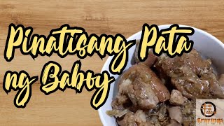 PINATISANG PATA NG BABOY  Easy Pork Hock Recipe  Fave Cravings 6 [upl. by Toile]