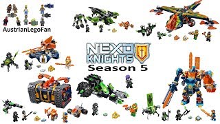 All Lego Nexo Knights Season 5 Sets  Lego Speed Build Review [upl. by Lleval777]