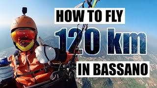 XC GUIDE Flying a 120 km triangle in Bassano on a paraglider [upl. by Akins]