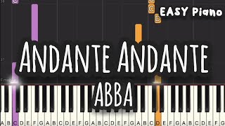 ABBA  Andante Andante Easy Piano Piano Tutorial Sheet [upl. by Werdna]