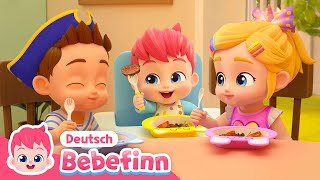 So Essen Wir Unsere Mahlzeiten 🍽️  Sing mit Bebefinn  Bebefinn Deutsch  Kinderlieder [upl. by Andrej]