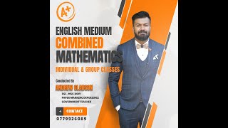 AL Maths  English Medium  2Solving Algebraic Inequalities [upl. by Namref]