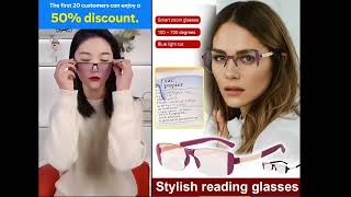 Ultraclear adjustable focus reading glasses bringing you a crystalclear world [upl. by Serafine95]