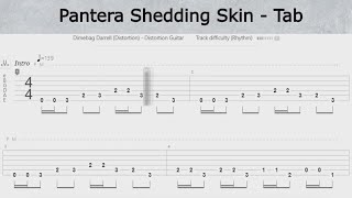 Pantera Shedding Skin  Tab [upl. by Lonyer89]