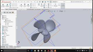 yacht propeller 3d modeling [upl. by Farmelo]