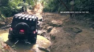 Jeep Wrangler JK on 37 inch tyres offroading 4x4 4wd Glass House Mountains [upl. by Idnyl368]