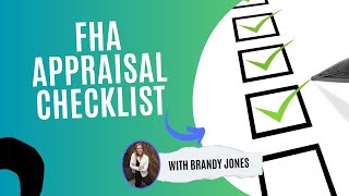 FHA Appraisal Checklist [upl. by Animlehliw451]