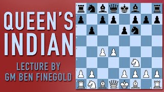 Queens Indian Defense Lecture by GM Ben Finegold [upl. by Arahsal273]