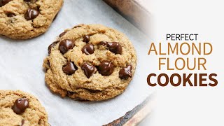 Almond Flour Cookies  glutenfree chocolate chip cookies [upl. by Derfiniw642]