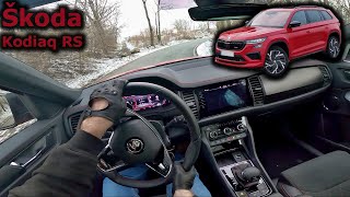 2021 Škoda Kodiaq RS 20 TSI  POV test drive [upl. by Shalna10]