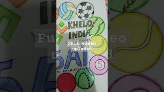 SAI khelo india project file best schoolproject frontcoverpage decoration [upl. by Bertsche]