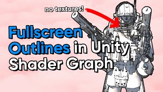 Outline Post Process in Unity Shader Graph URP [upl. by Nnod]