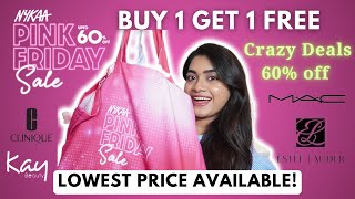 Best Deals and Recommendations Nykaa Pink Friday Sale  Upto 60 off  Buy 1 Get 1 [upl. by Hairahs]