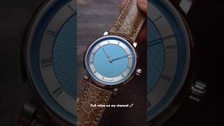 Handmade watch which blew my mind swisswatchgang guilloche [upl. by Lilybelle140]