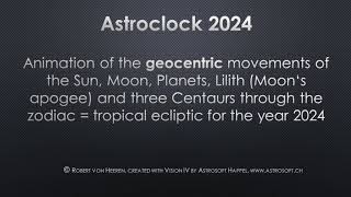 Astroclock and Ephemeris for 2024 [upl. by Airalednac293]