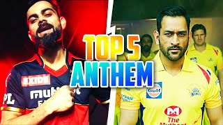 Top 5 Best IPL Team Anthems  WhistlePodu Playbold [upl. by Uyr]