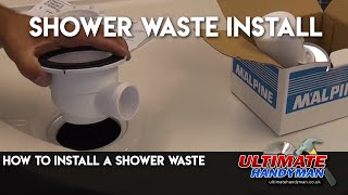 How to install a shower waste [upl. by Nagaer]