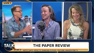 TalkTV Weekend Breakfast with Drs David Bull and Renee Hoeenderkamp The Paper Review [upl. by Adaline]