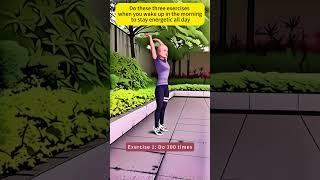 Do these three exercises when you wake up in the morning to stay energetic all dayathome yoga [upl. by Woolley969]