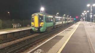 Southern Class 377 316 Electrostar Departing From Barnham The 4th of October 2024 [upl. by Aihsram]