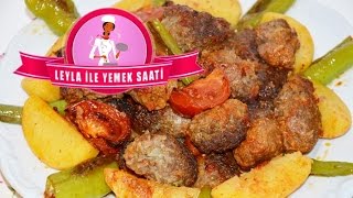 Fırında Köfteli Patates Yemeği  Ofengericht mit Frikadellen und Kartoffeln [upl. by Adnamor704]