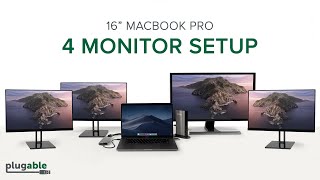 FOUR Monitor Setup on the NEW 16” MacBook Pro [upl. by Hernando]