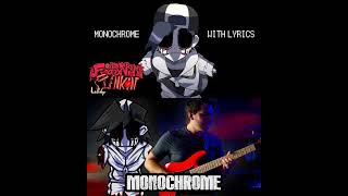 FNF  Screeching and Roaring Metal  Monochrome Mashup Juno Songs Lyrics  longestsoloever Metal [upl. by Tammara]