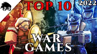 Top 10 Best War Games to play on Roblox  2022 [upl. by Ramonda]