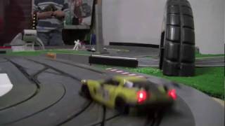 Digital Slot Car Racing CRASHES [upl. by Scherman]