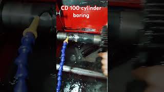 CD 100 cylinder boring trending shortvideo hondacd cd100 viralshort motorcycle [upl. by Ecirpak]